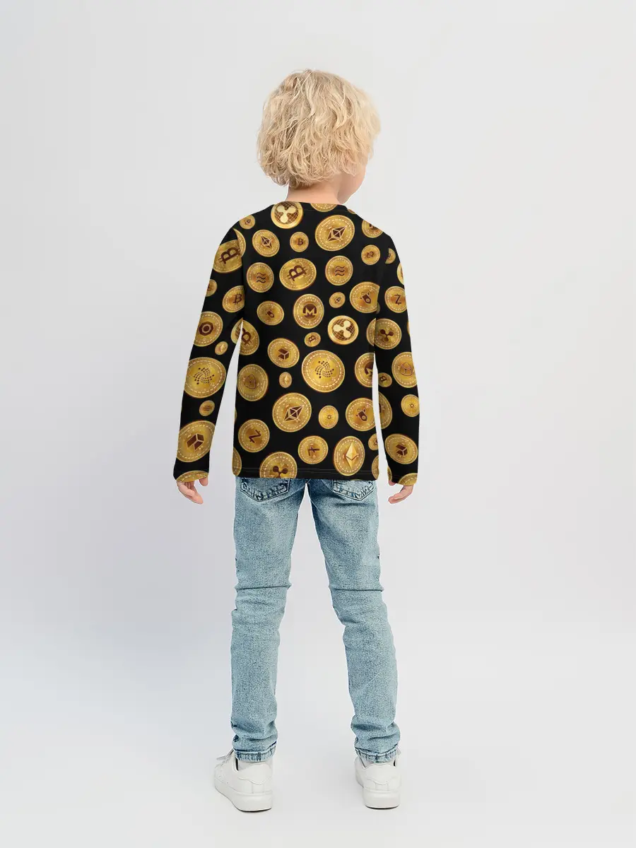 Детский лонгслив / CRYPTOCURRENCY | КРИПТОВАЛЮТА