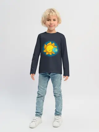 Детский лонгслив / Согрей моё сердце