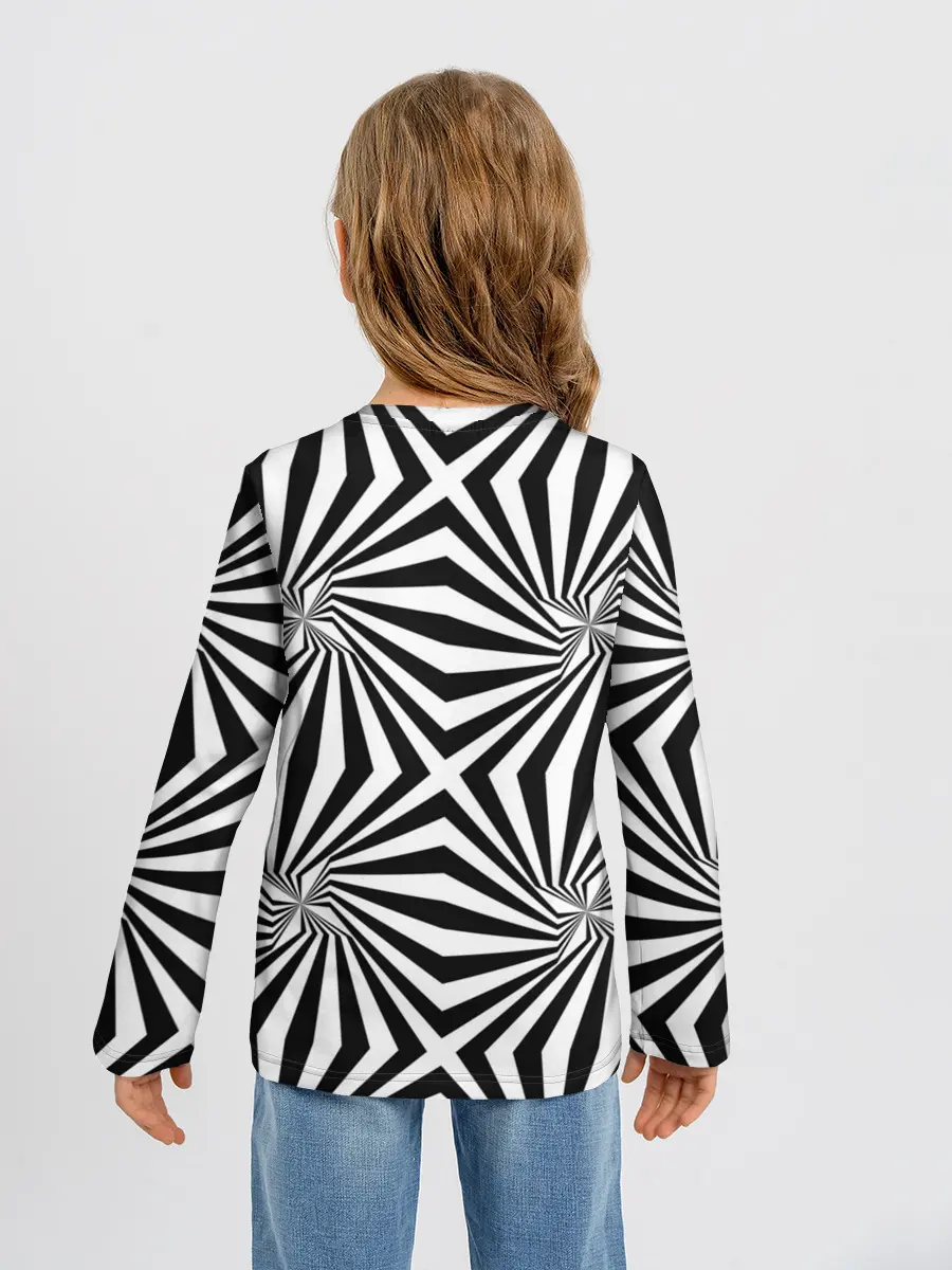 Детский лонгслив / Оптическая иллюзия