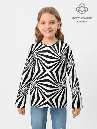 Детский лонгслив / Оптическая иллюзия