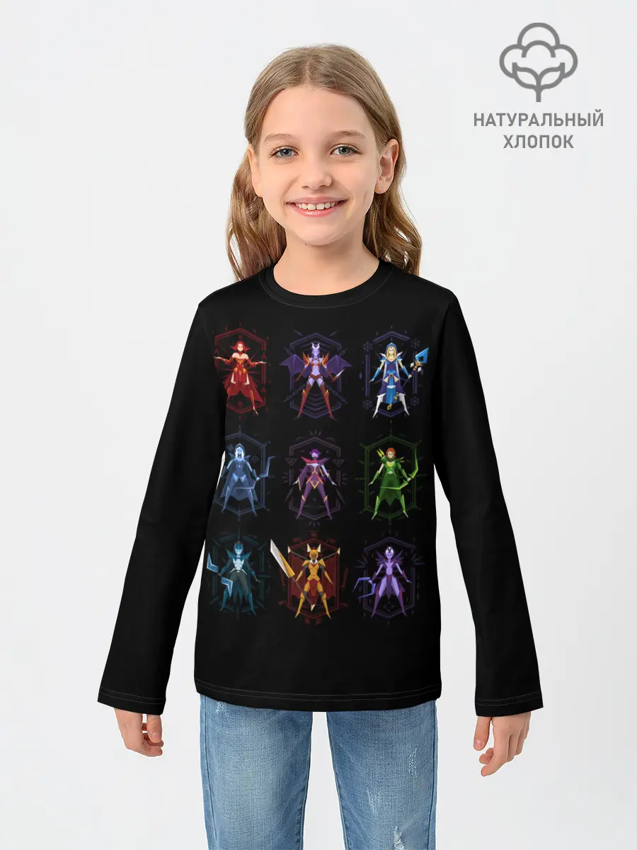 Детский лонгслив / Girls power | Dota 2