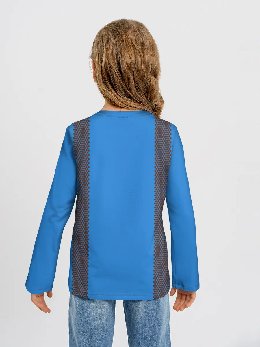 Детский лонгслив / Спички blue