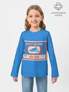 Детский лонгслив / Спички blue
