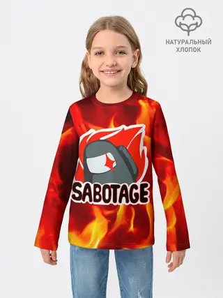 Детский лонгслив / Among Us