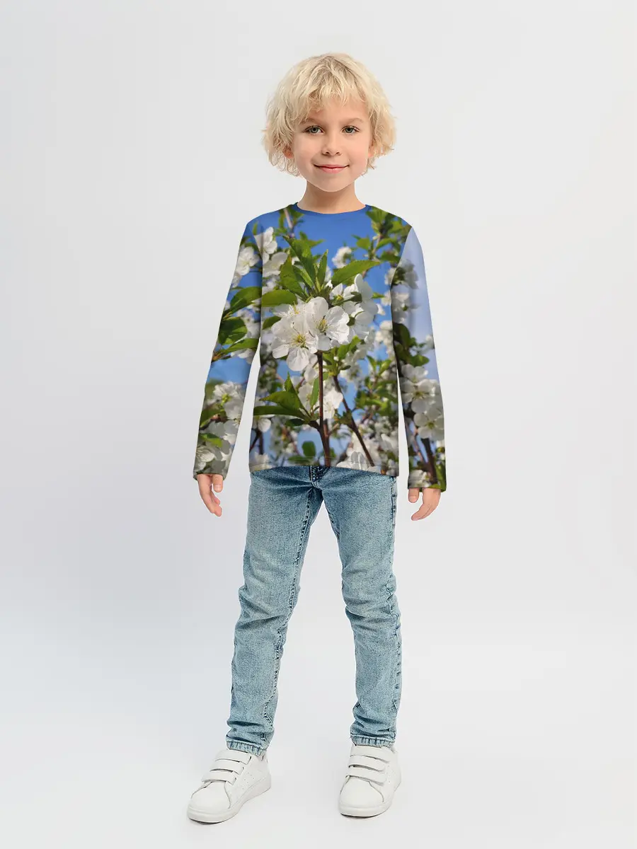 Детский лонгслив / Цвет вишни