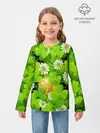 Детский лонгслив / Ирландский Клевер и Монетка