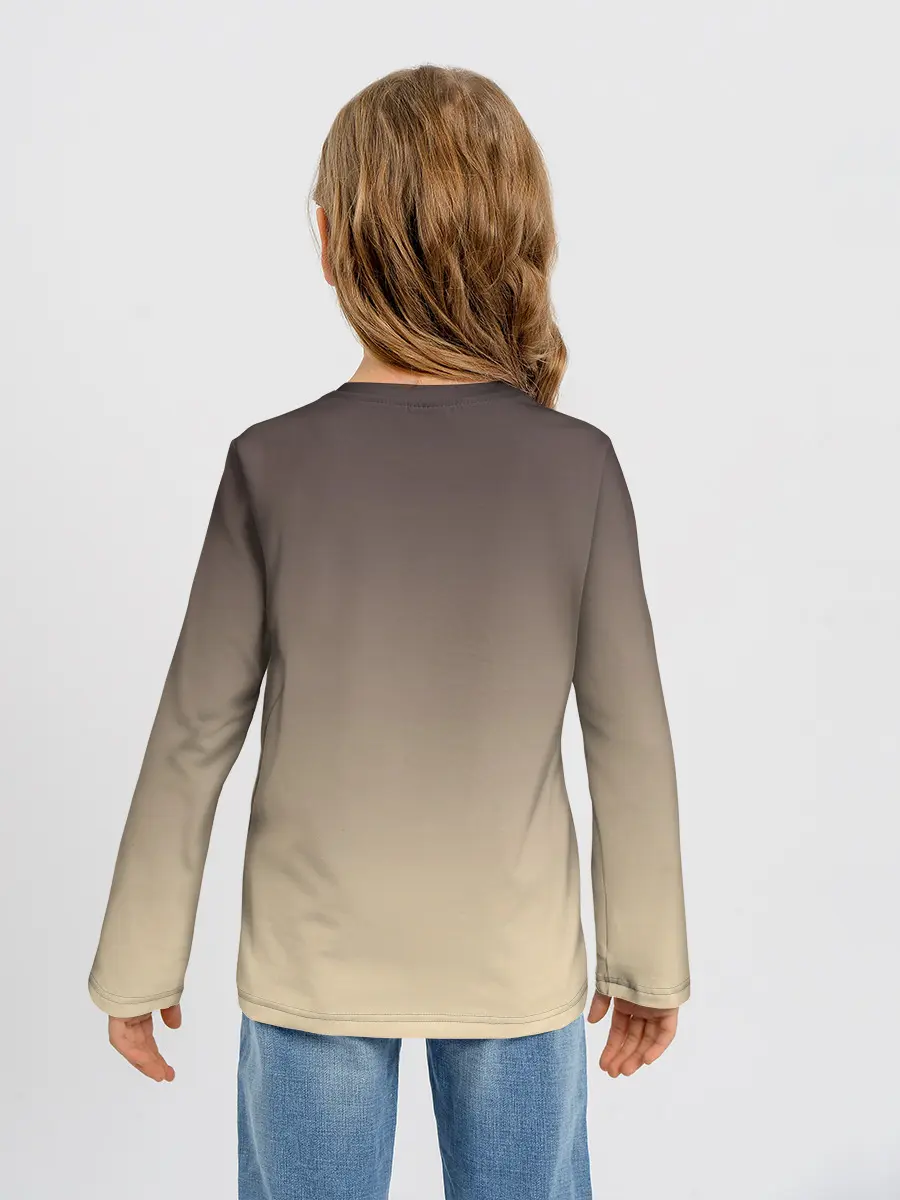 Детский лонгслив / заяц в цветочках