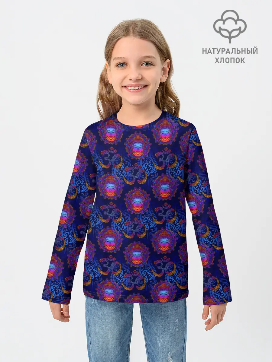 Детский лонгслив / Мантра ОМ