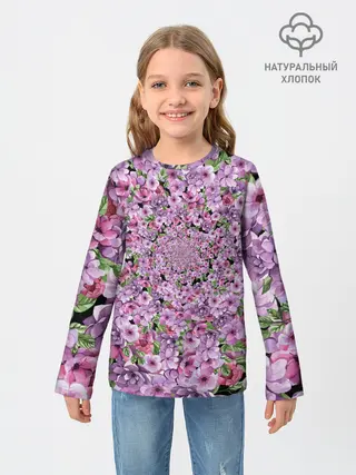 Детский лонгслив / СИРЕНЬ | VIOLET LILAC