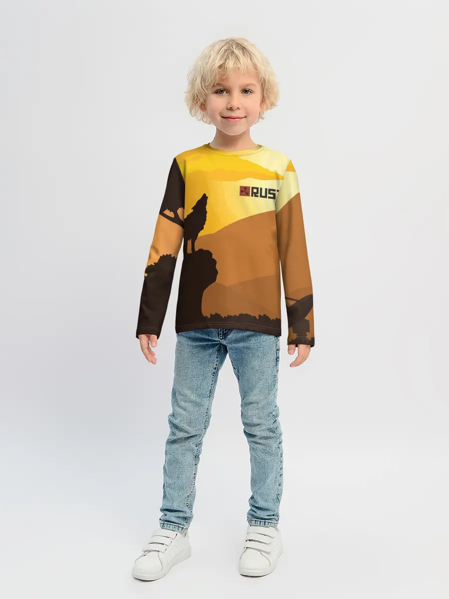 Детский лонгслив / Rust