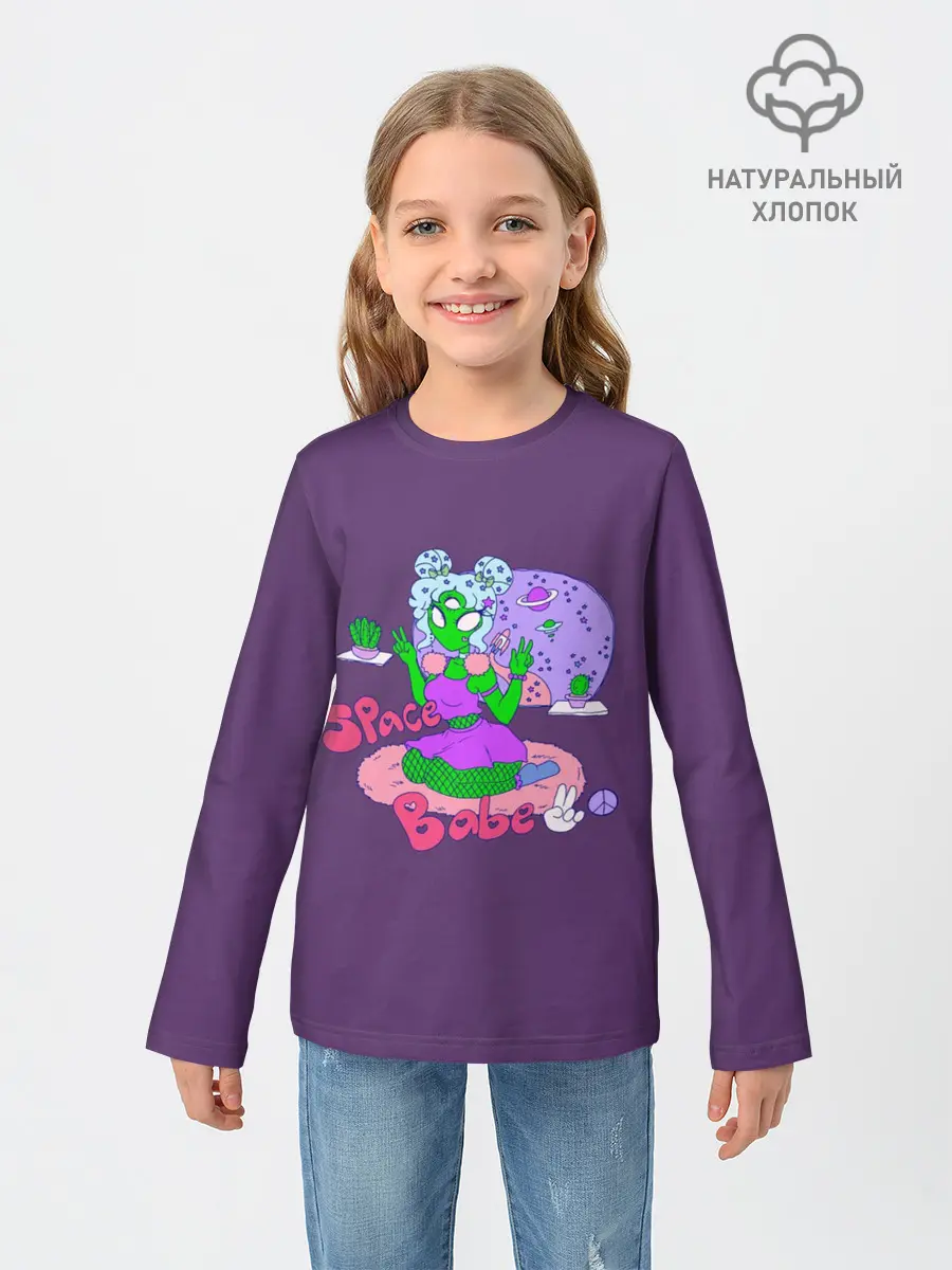 Детский лонгслив / Space Babe