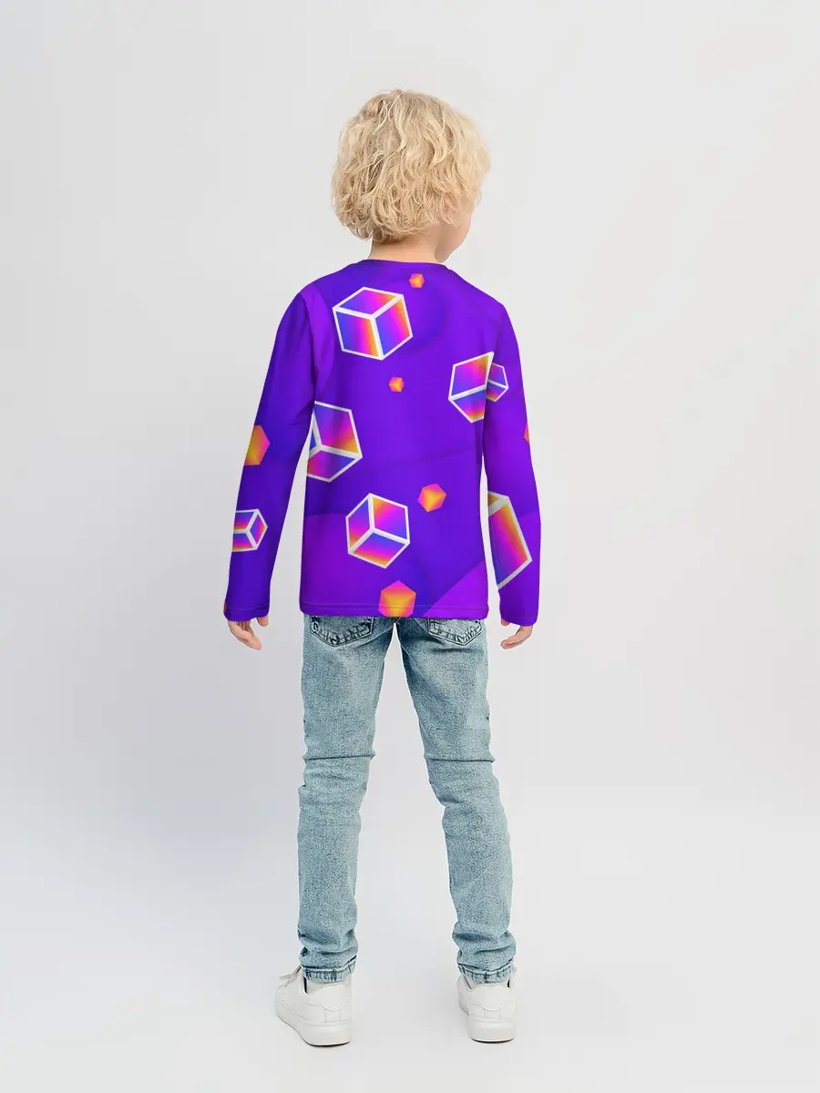 Детский лонгслив / ROBLOX КУБЫ