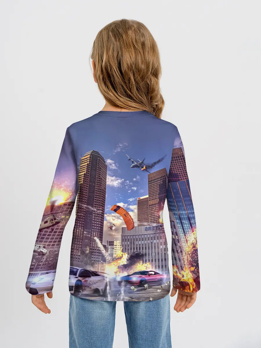 Детский лонгслив / ЭКШЕН Grand Theft Auto V