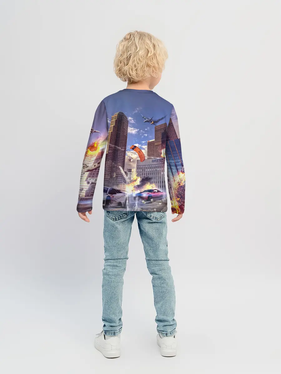 Детский лонгслив / ЭКШЕН Grand Theft Auto V