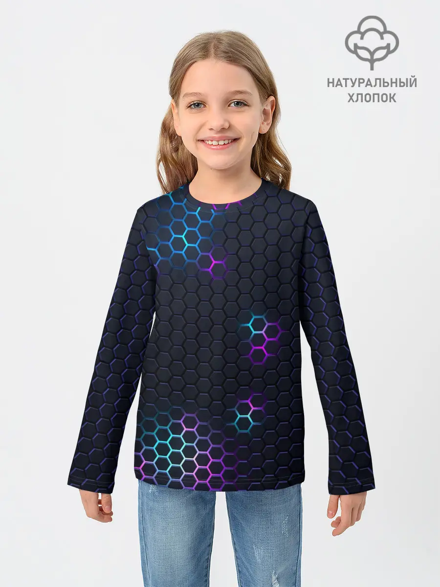 Детский лонгслив / НЕОНОВАЯ БРОНЯ | НЕО БРОНЯ