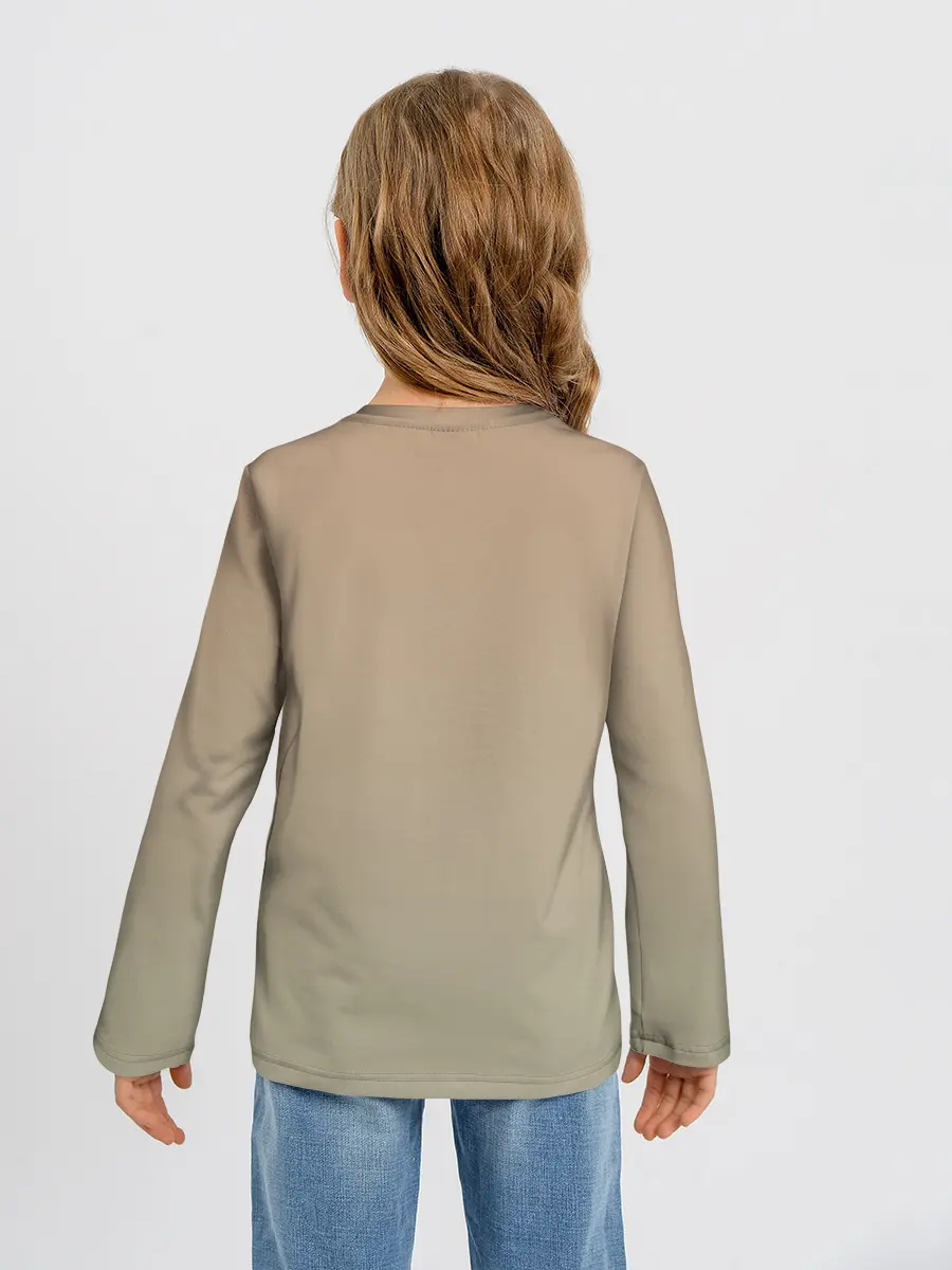 Детский лонгслив / Девушка ящерица