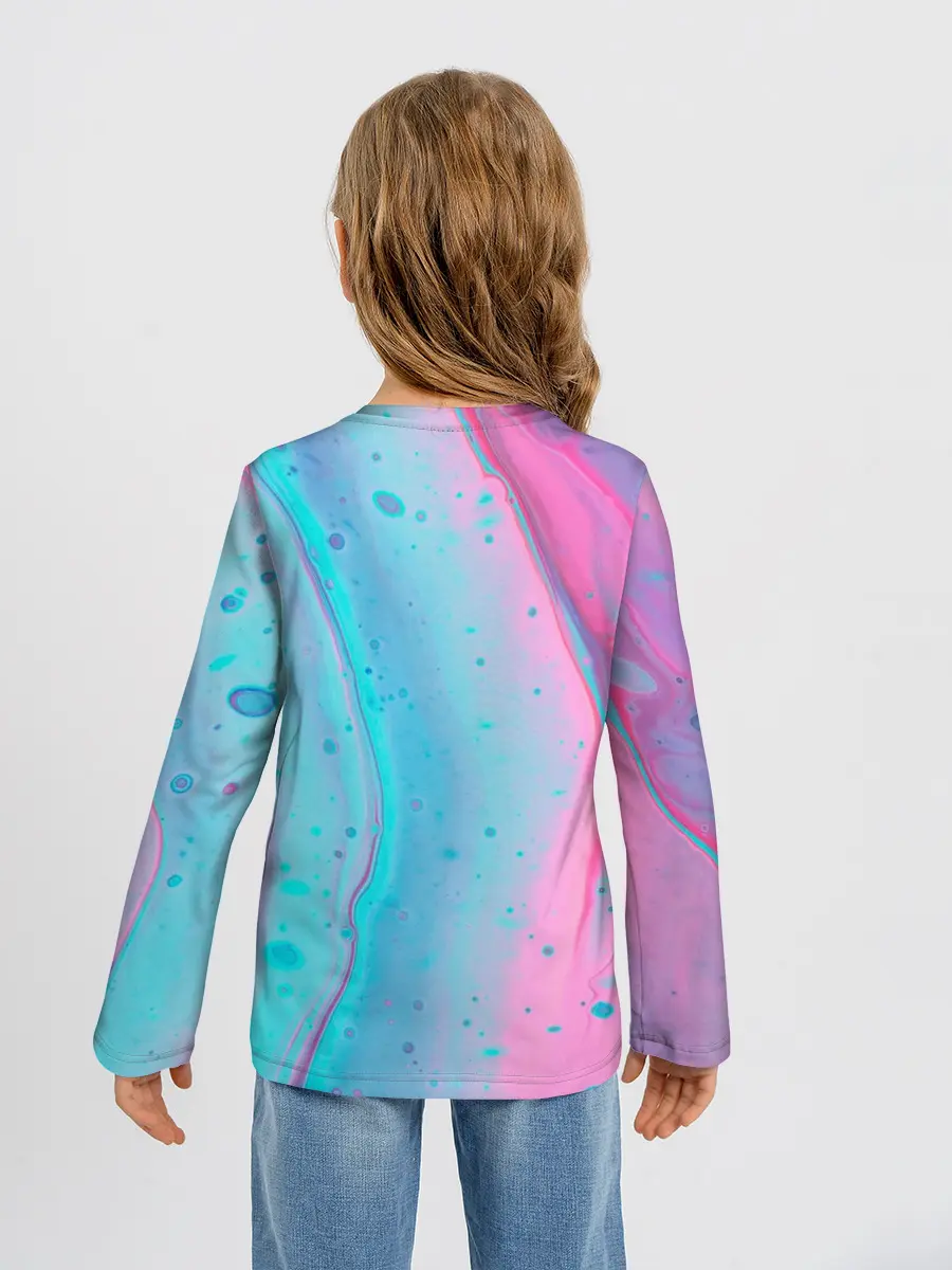 Детский лонгслив / Clubhouse геометрия | Клабхаус