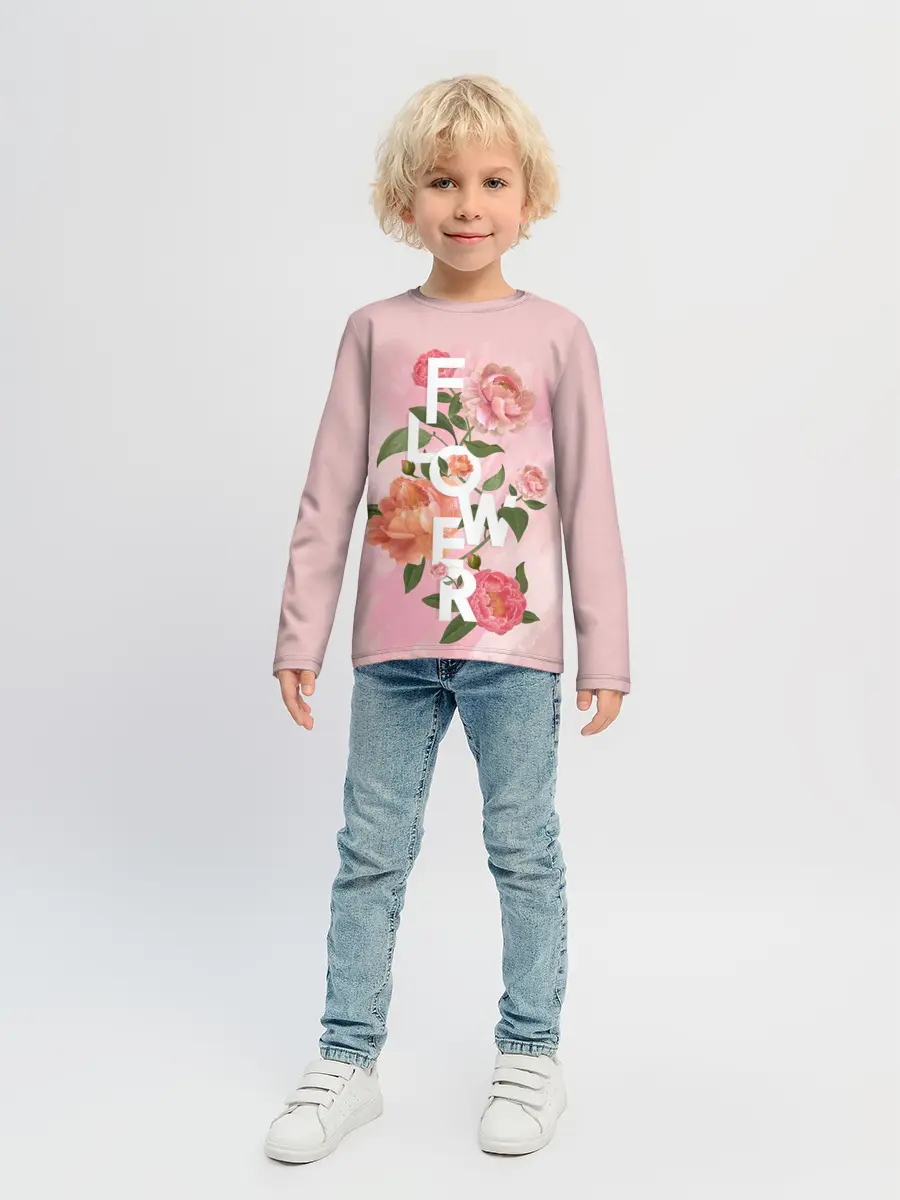 Детский лонгслив / Flower