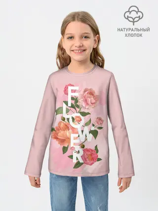 Детский лонгслив / Flower