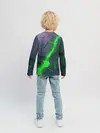 Детский лонгслив / ЗЕЛЕНЫЙ РАЗЛОМ | 3Д РАЗЛОМ