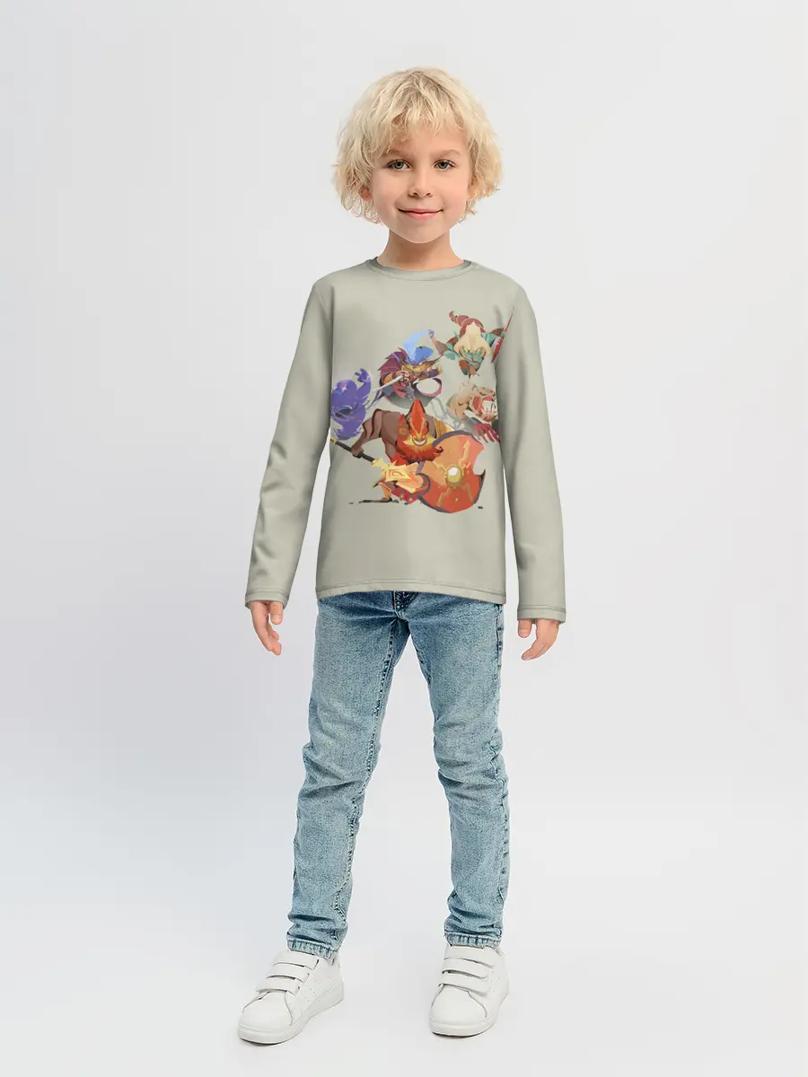 Детский лонгслив / Fight me | Dota 2