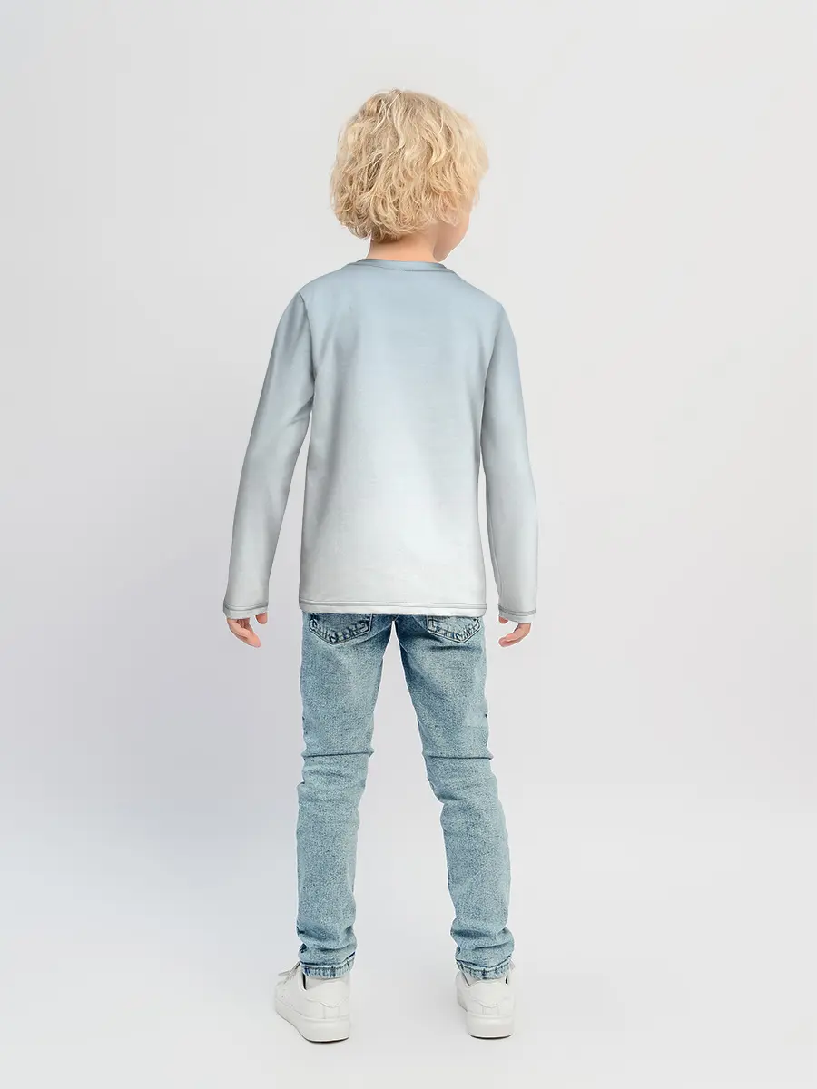 Детский лонгслив / кораблик лето