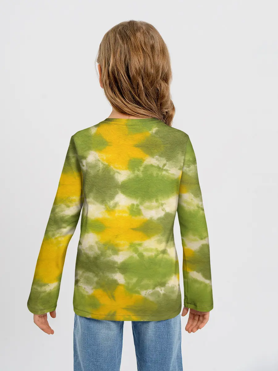 Детский лонгслив / разводы краски