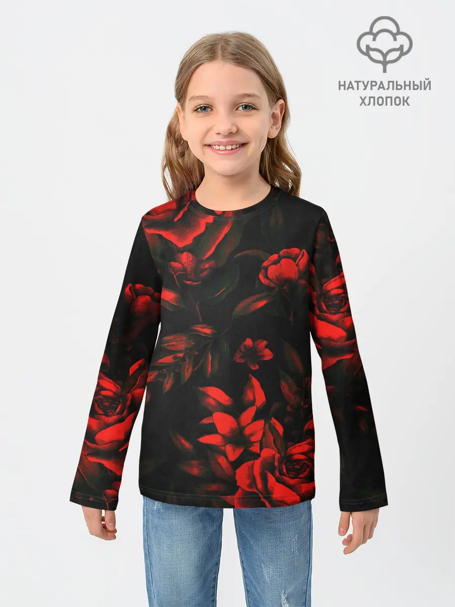 Детский лонгслив / ROSES | РОЗЫ