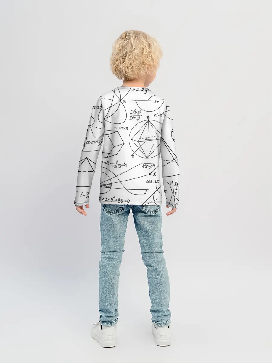 Детский лонгслив / Геометрия