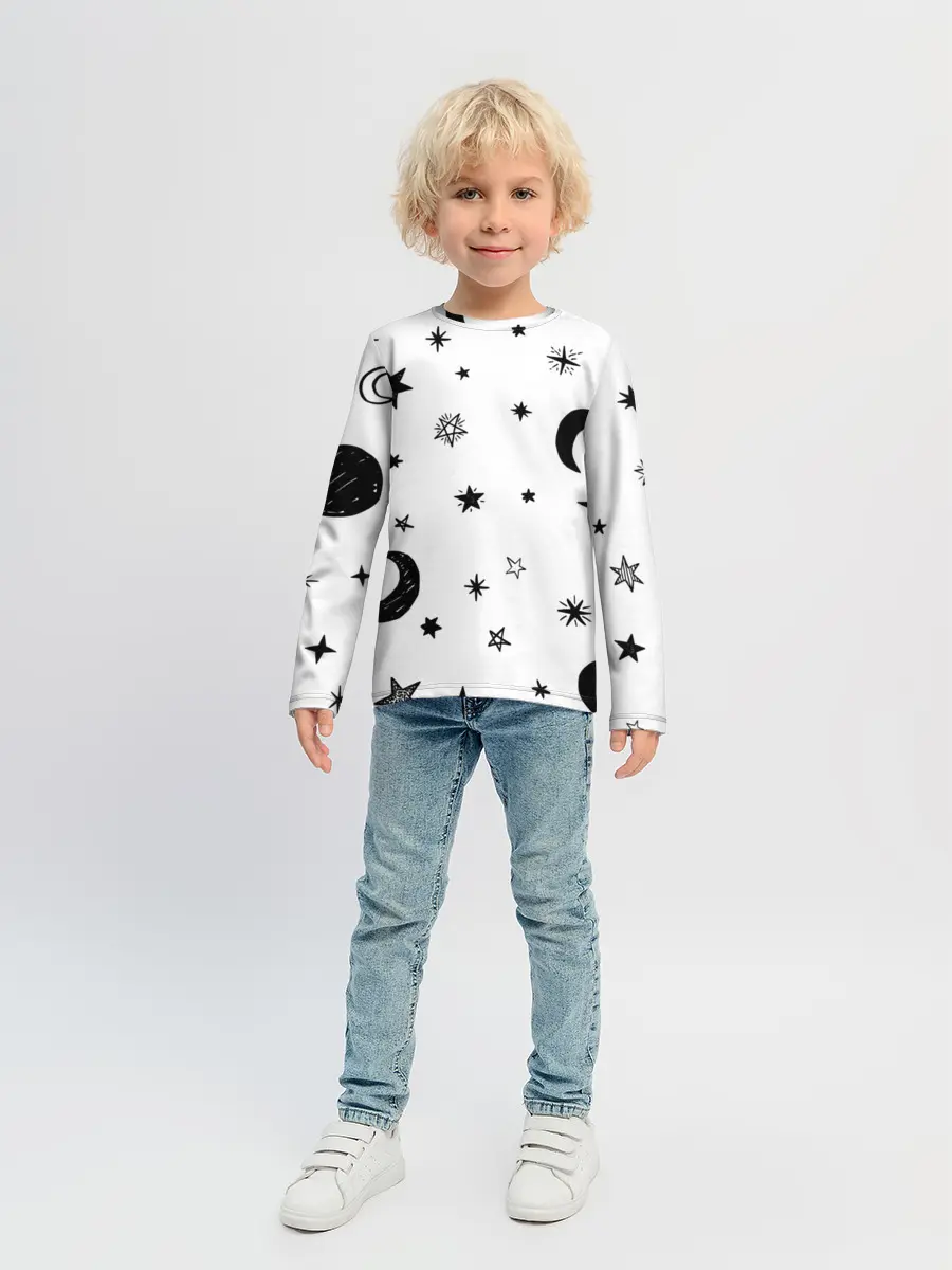 Детский лонгслив / Звездное небо