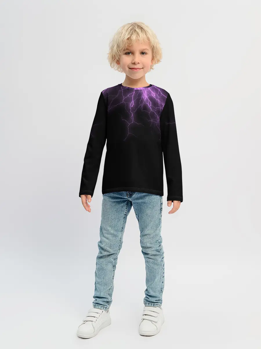 Детский лонгслив / Разряд Молнии