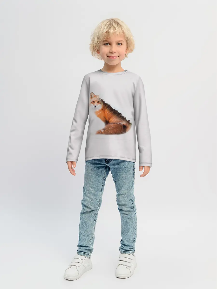 Детский лонгслив / Лисица
