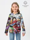 Детский лонгслив / One Piece стикербомбинг