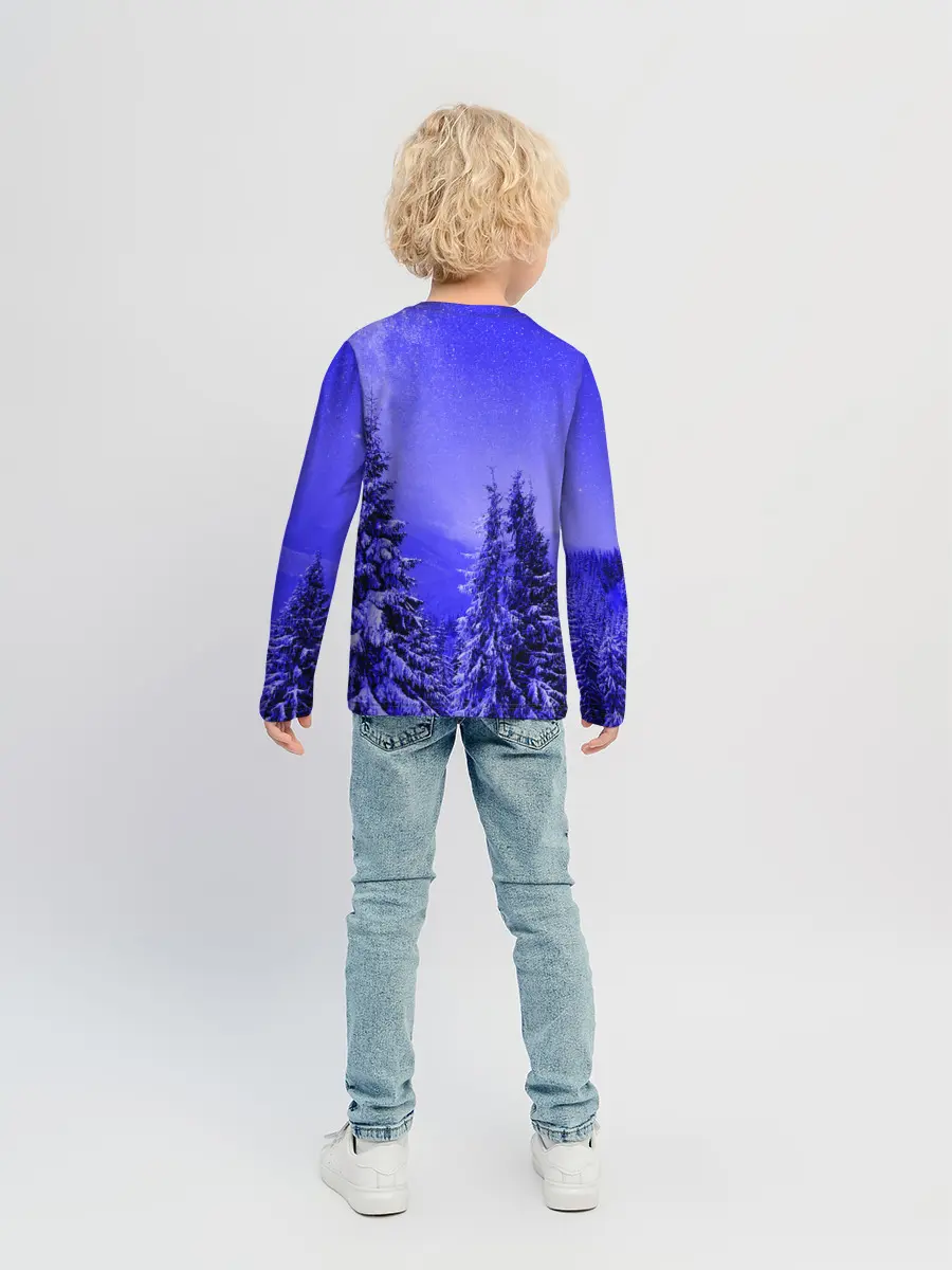 Детский лонгслив / Зимний лес