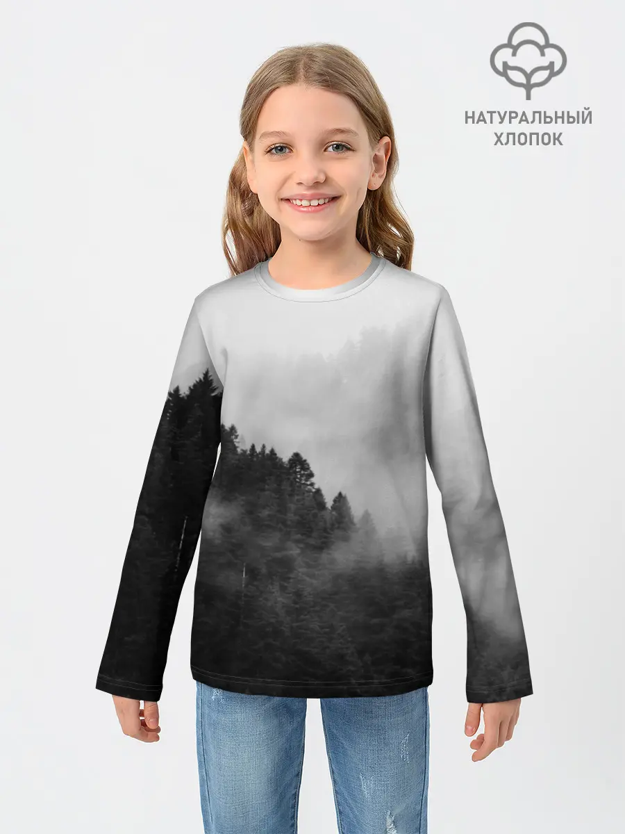 Детский лонгслив / Природа - Лес