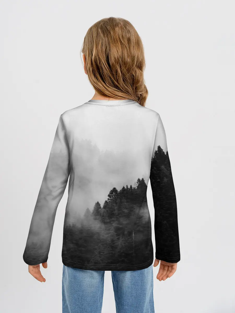 Детский лонгслив / Природа - Лес