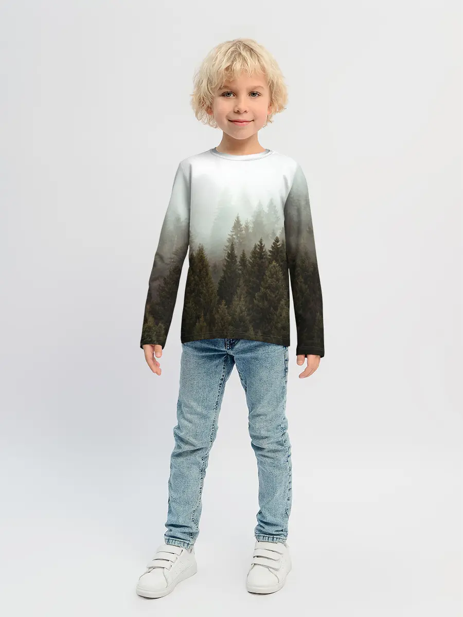 Детский лонгслив / Деревья