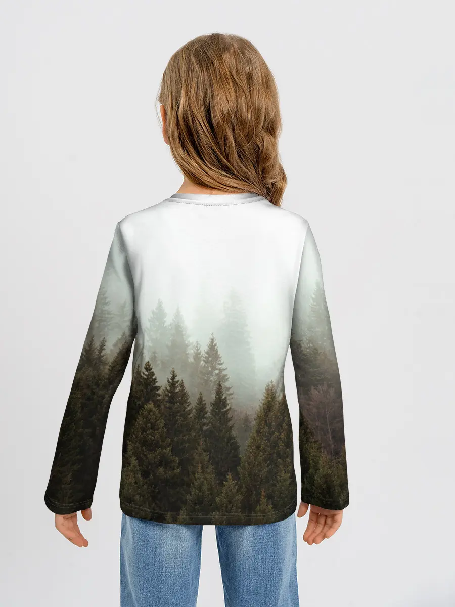 Детский лонгслив / Деревья