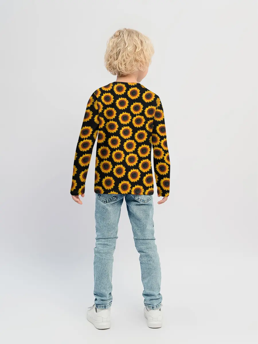 Детский лонгслив / ПОДСОЛНУХИ | РАСТЕНИЯ