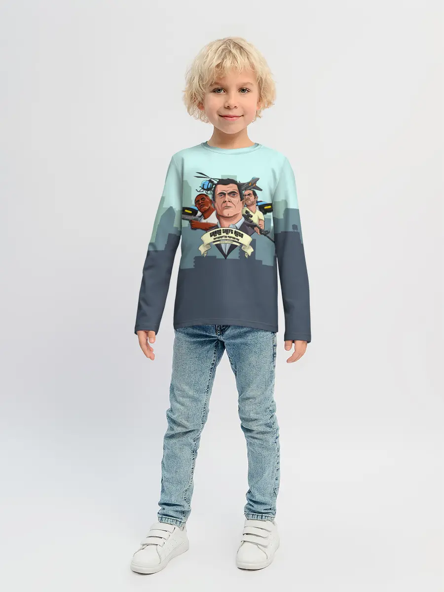Детский лонгслив / Майкл Тревор Франклин GTA