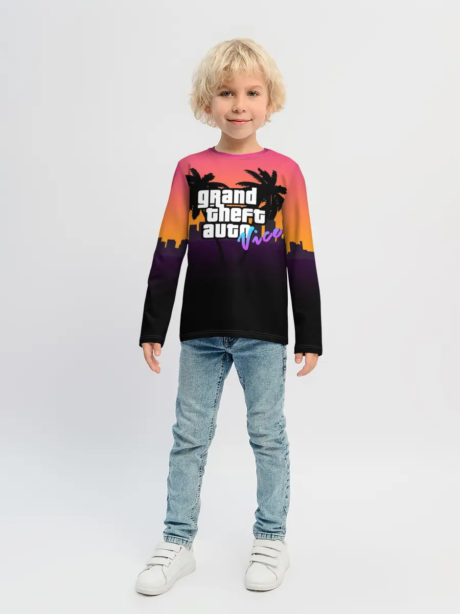 Детский лонгслив / Grand Theft Auto vice