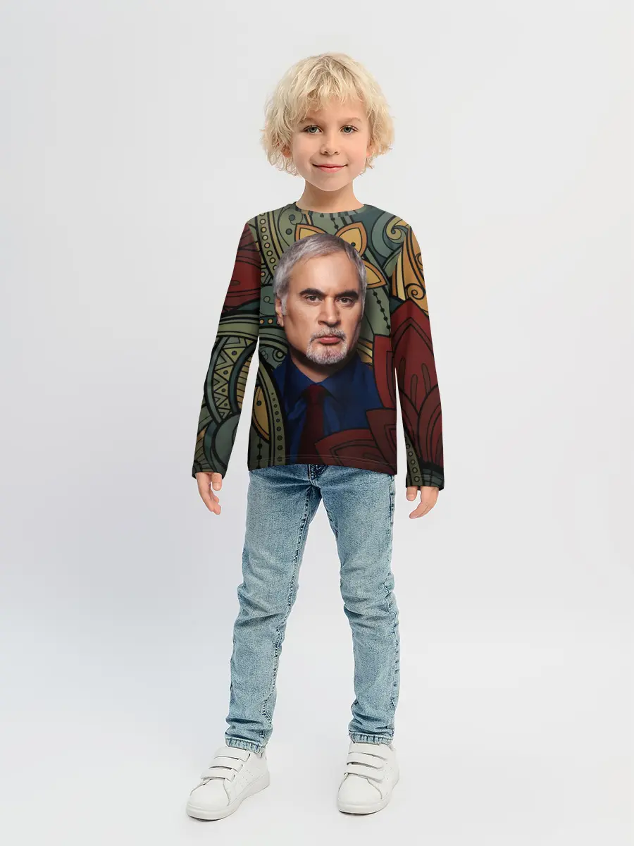 Детский лонгслив / Меладзе Цветы | Мандала