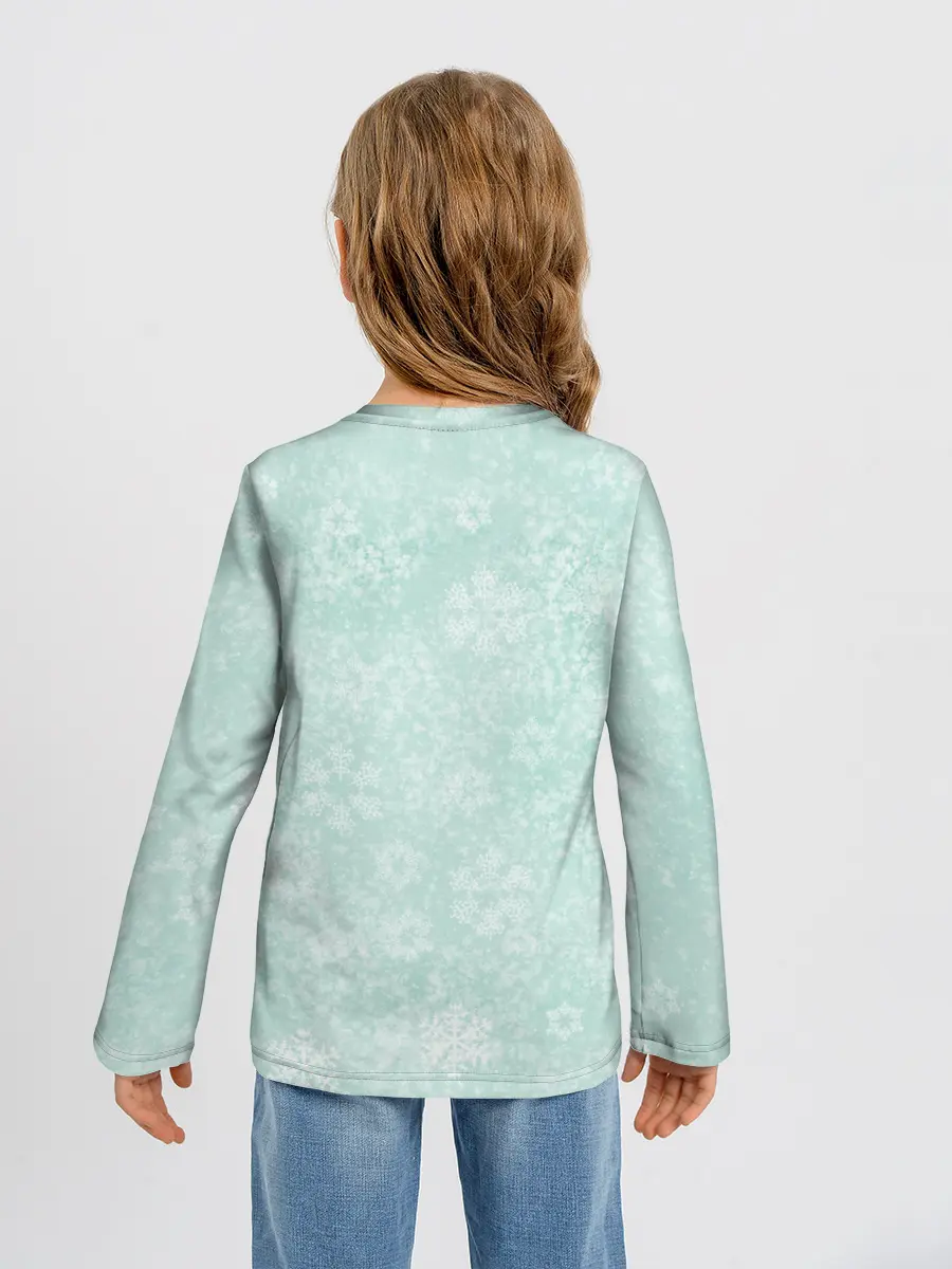 Детский лонгслив / Зайчик с подарком