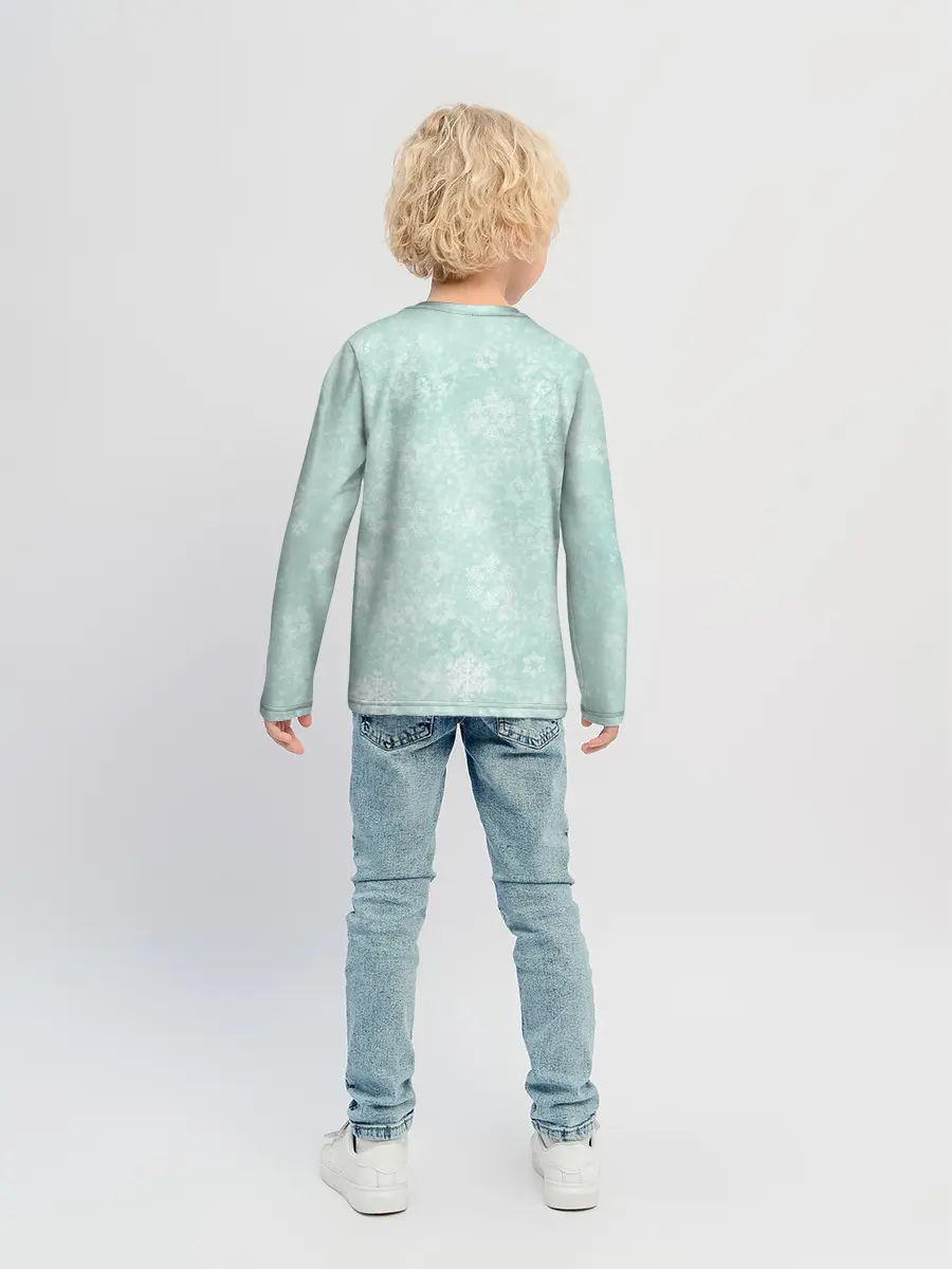 Детский лонгслив / Зайчик с подарком