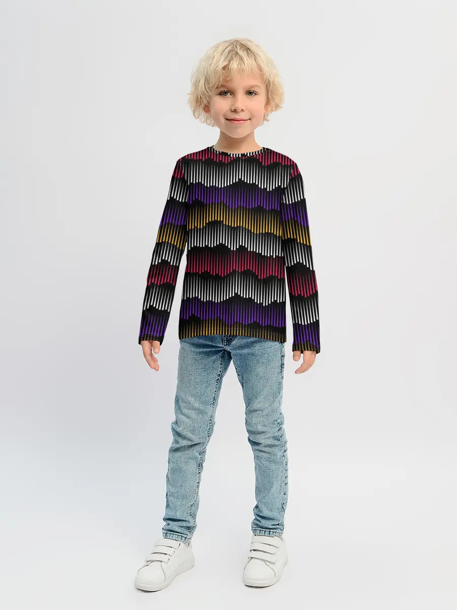 Детский лонгслив / Волны