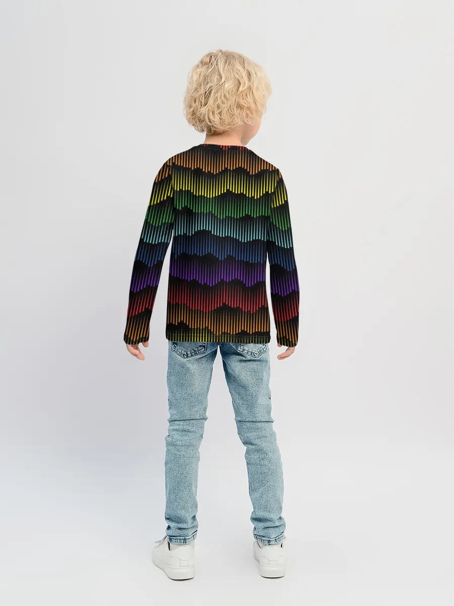 Детский лонгслив / Радуга
