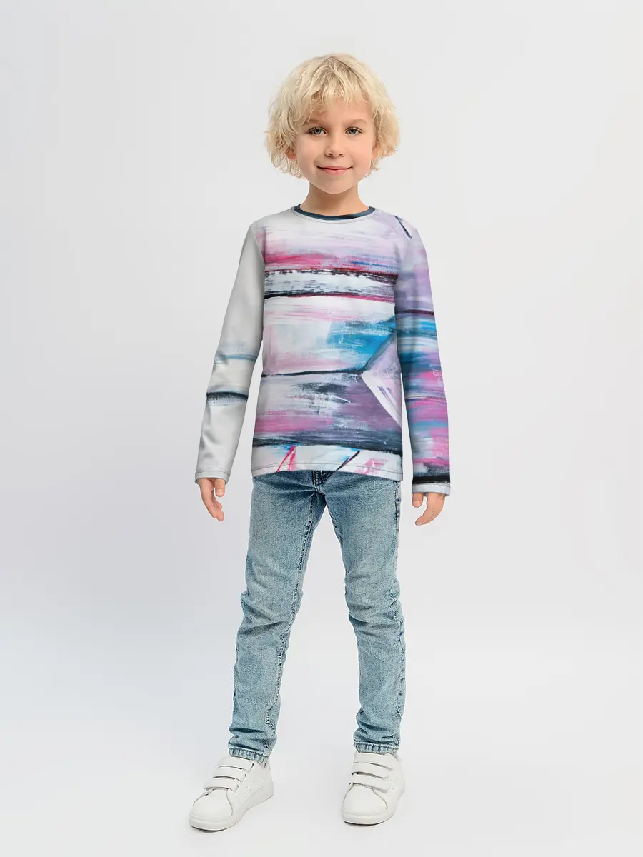Детский лонгслив / Цветные мелки