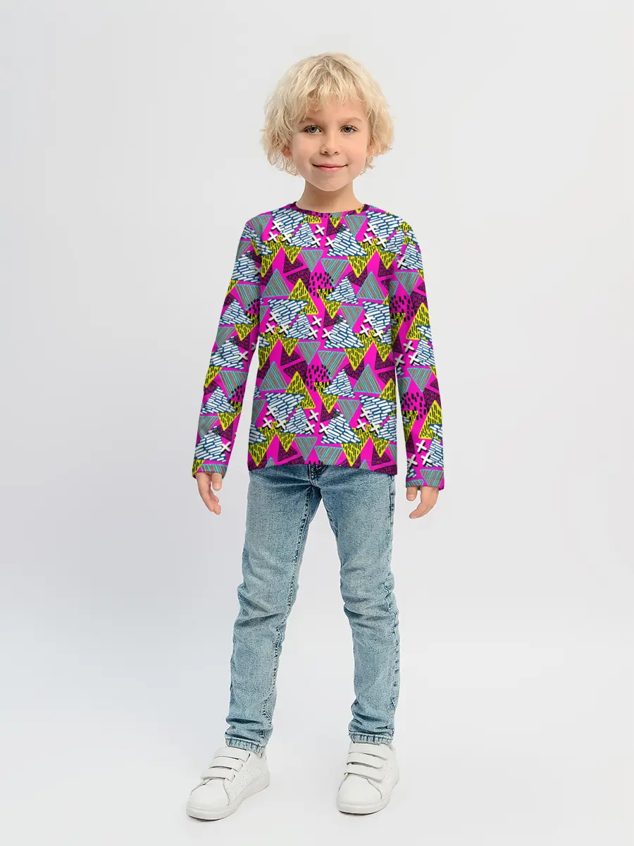 Детский лонгслив / Дикая абстракция
