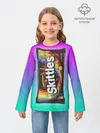 Детский лонгслив / Skittles | Черный