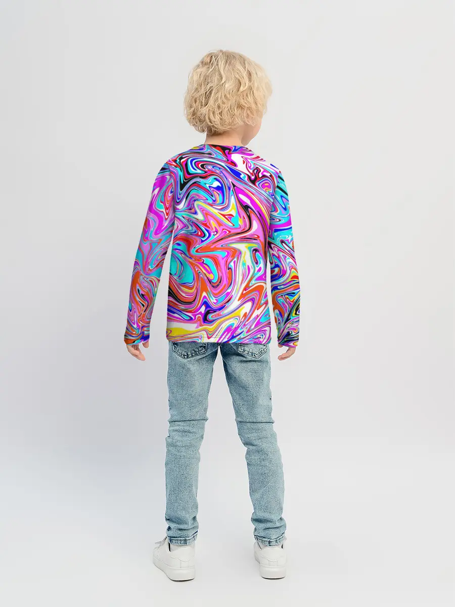 Детский лонгслив / ЖИДКИЕ КРАСКИ